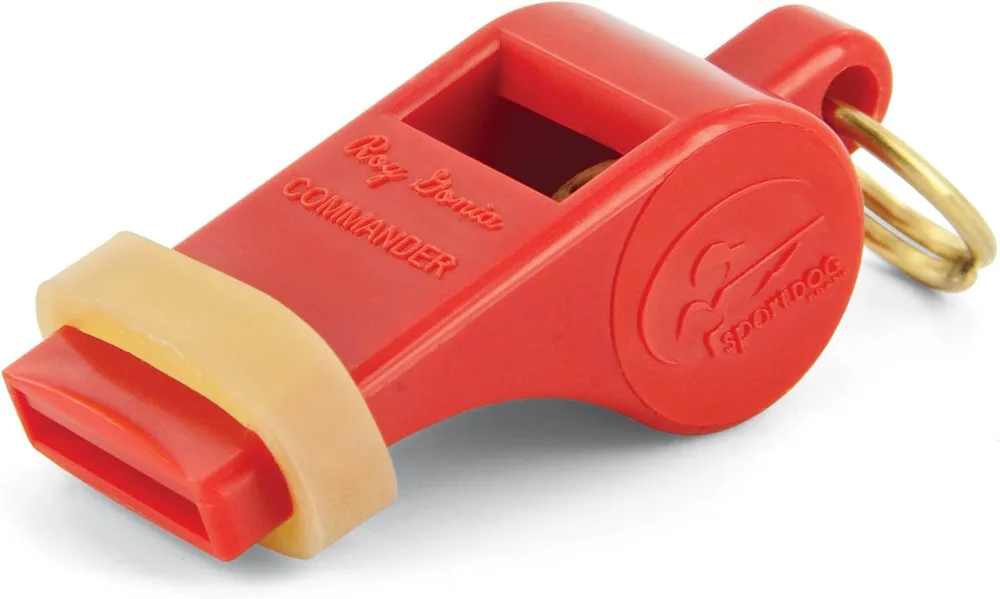 SportDOG SportDOG Roy's Commander Cold Weather Whistle with Rubber Grip, Red