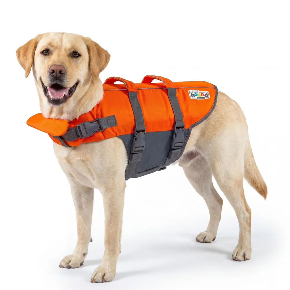 Outward Hound Outward Hound Granby Splash Orange Dog Life Jacket, Large