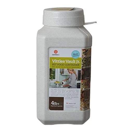 GAMMA GAMMA Vittles Vault Airtight Pet Food Container | Holds 4-6lb, 5.5 x 5.5 x 11.25-inch size