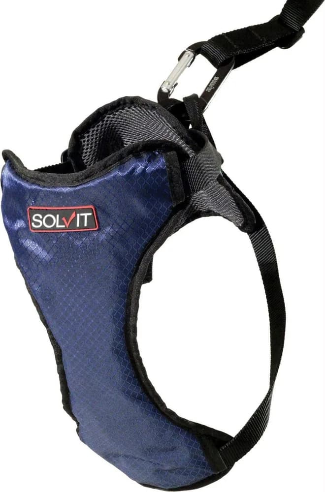 PetSafe Solvit Happy Ride Dog Safety Harness for Cars - Dog Car Harness with Seat Belt Tether - Adjustable Straps & Breathable Mesh - Keeps Pets Secure While Traveling - X-Large