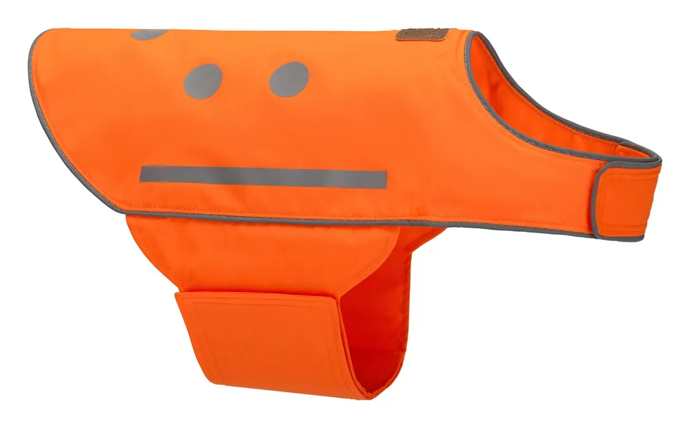 SPOT THE DOG! SPOT THE DOG! Reflective Dog Vest - High Visibility Safety Dog Accessories, Fluorescent Dog Apparel for Walking, Hiking & Camping, Hunting (Blaze Orange, Small)