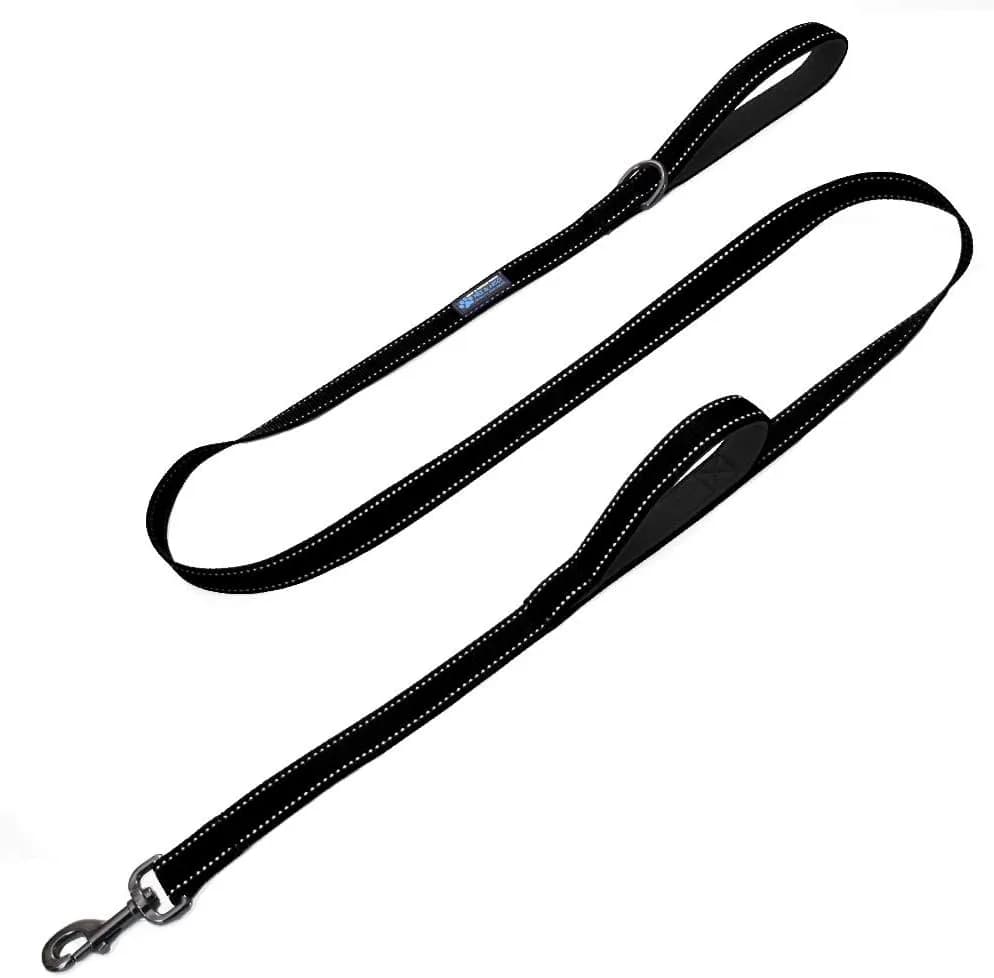 Max and Neo Max and Neo Double Handle Reflective Traffic Dog Leash