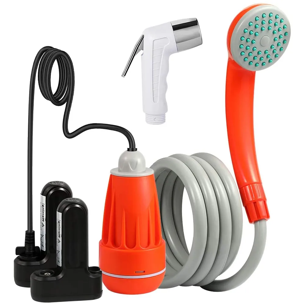 KEDSUM KEDSUM Portable Shower, Portable Camp Shower Pump with Rechargeable Battery, Portable Shower for Camping, Portable Outdoor Shower Head for Camping, Hiking, Traveling(+ Handheld Sprayer)