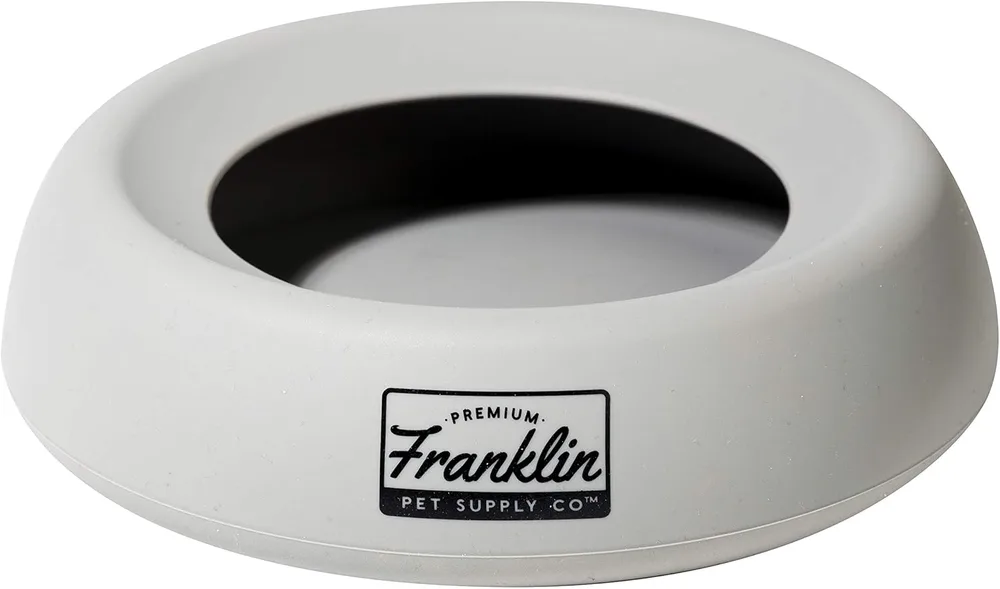 Franklin Sports Franklin Sports No-Spill Travel Pet Bowl for Dogs + Cats - 16 oz. | Perfect For Car Rides, BPA-Free Construction, Mess-Free Design, Great For On-The-Go Adventures, Dishwasher Safe Cleanup