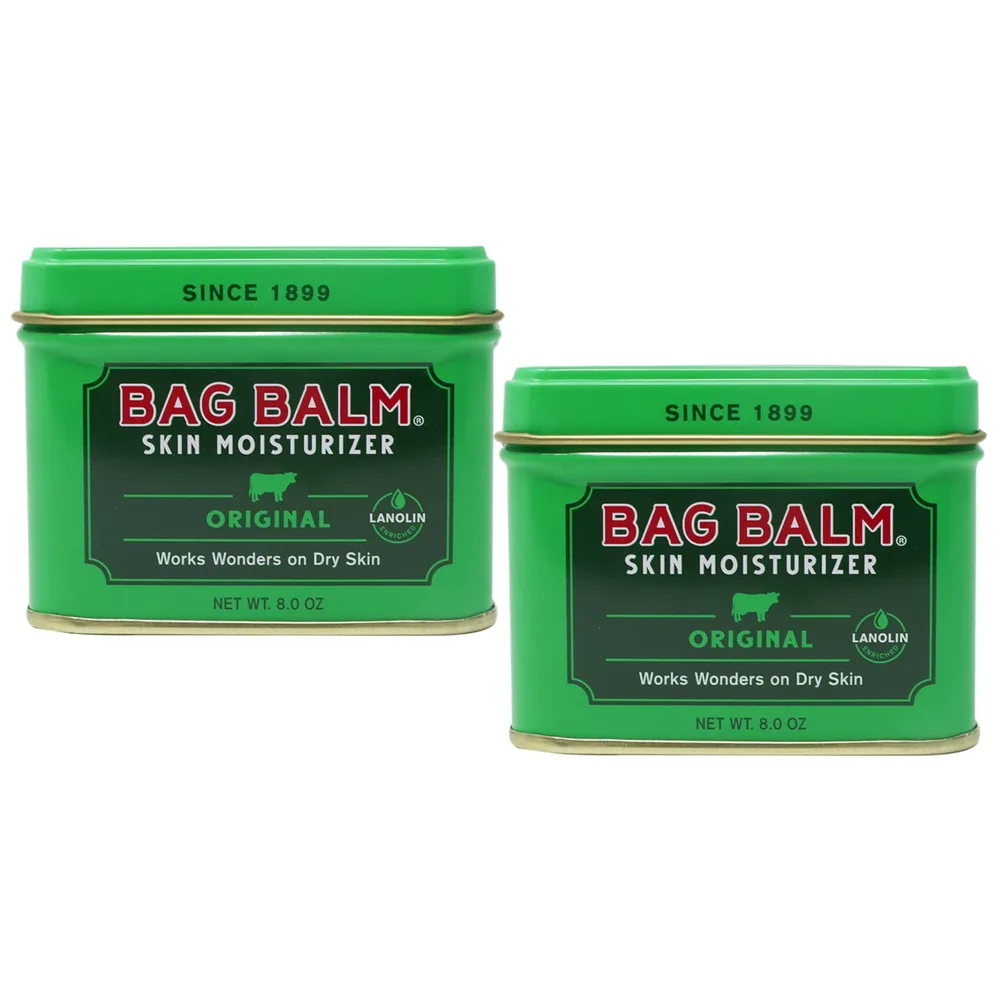 Bag Balm Bag Balm Vermont’s Original Pet Paw & Skin Balm – Moisturizing Salve for Dry, Cracked Paws, Noses & Rough Skin – 8 Ounce – 2 Pack