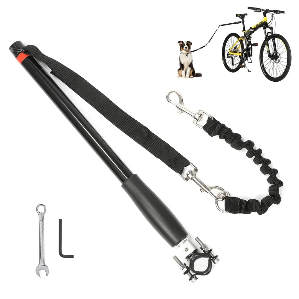 wefaner wefaner Dog Bicycle Exerciser Leash Hands Free Bicycle Dog Leash