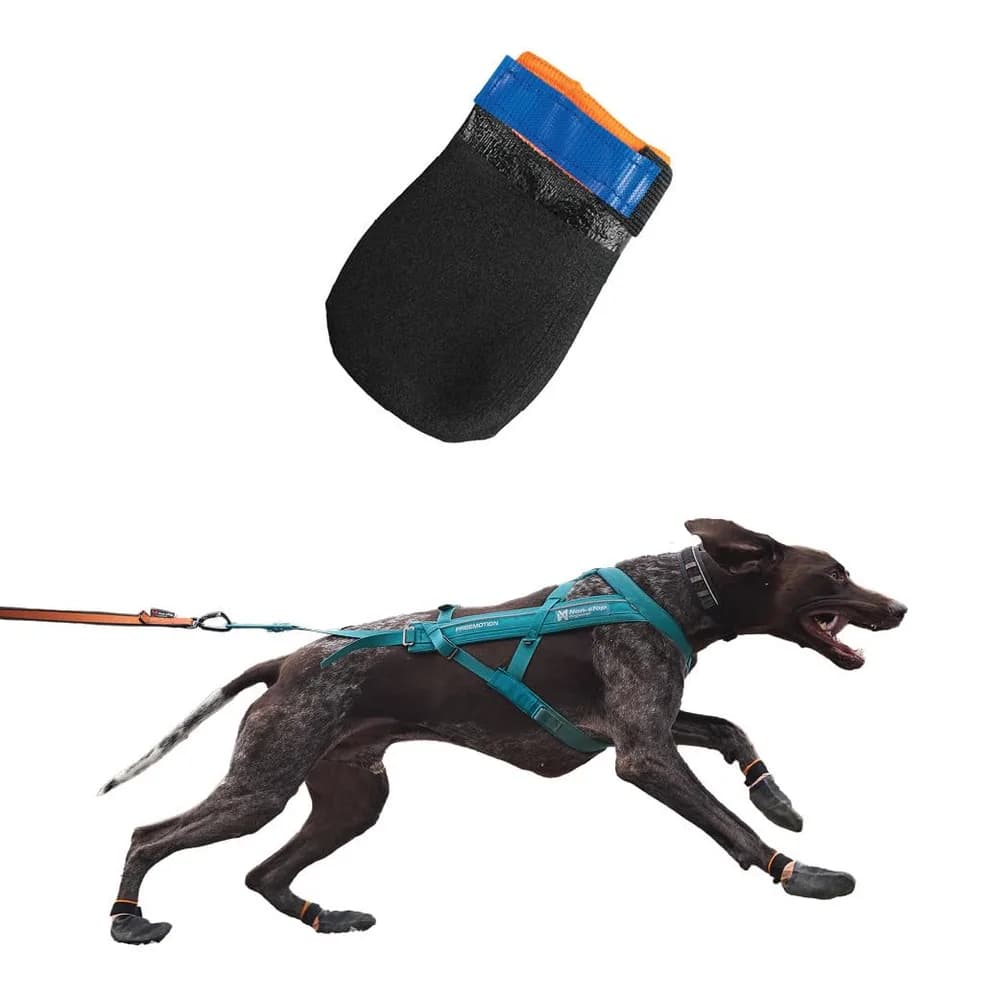 Non-stop dogwear Non-stop Dogwear Paw Protectors for Dogs - Waterproof Dog Boots with Anti-Slip Grip for Hot Pavement, Snow, & Hiking - Flexible Outdoor Dog Booties for Rough Surfaces, 4-Pack, Large