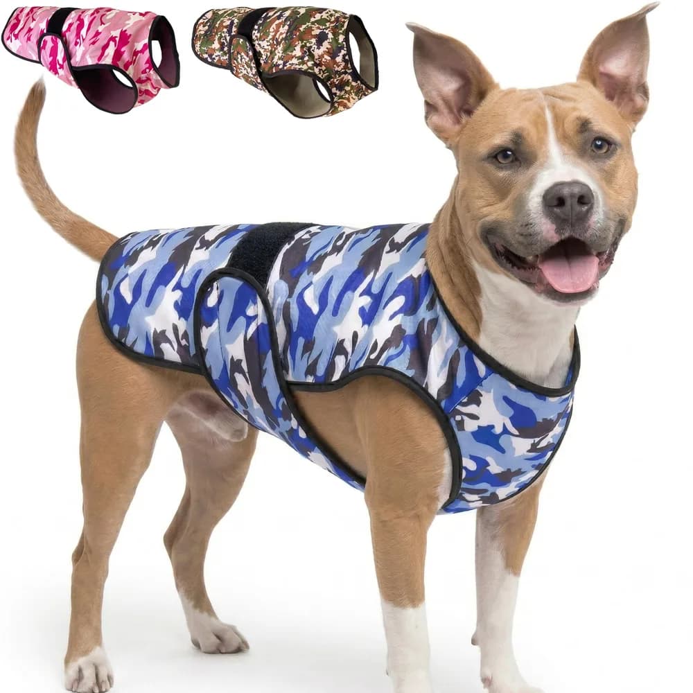 LUCOLOVE Dog Cooling Vest, 2-Layer Microfiber Cooling Jacket | Longer cooling duration, balanced comfort, UV protection, soft double-layer microfiber fabric, sizes to suit most dogs