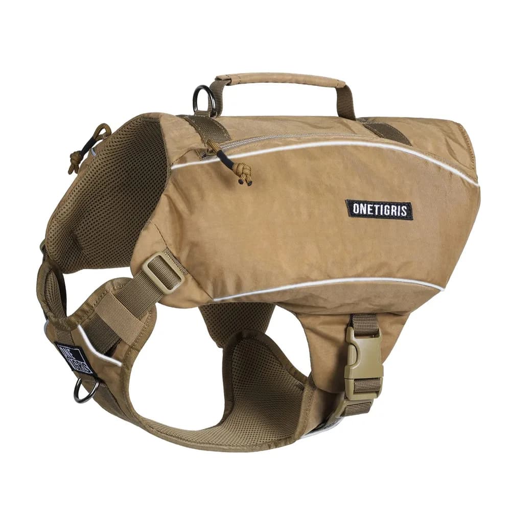 ONETIGRIS ONETIGRIS Y-Shaped Dog Backpack No Pull CAMLUS Dog Saddle Bag with D-Rings, Lightweight Dog Pack Hiking Gear for Dogs Hunting Camping Travel