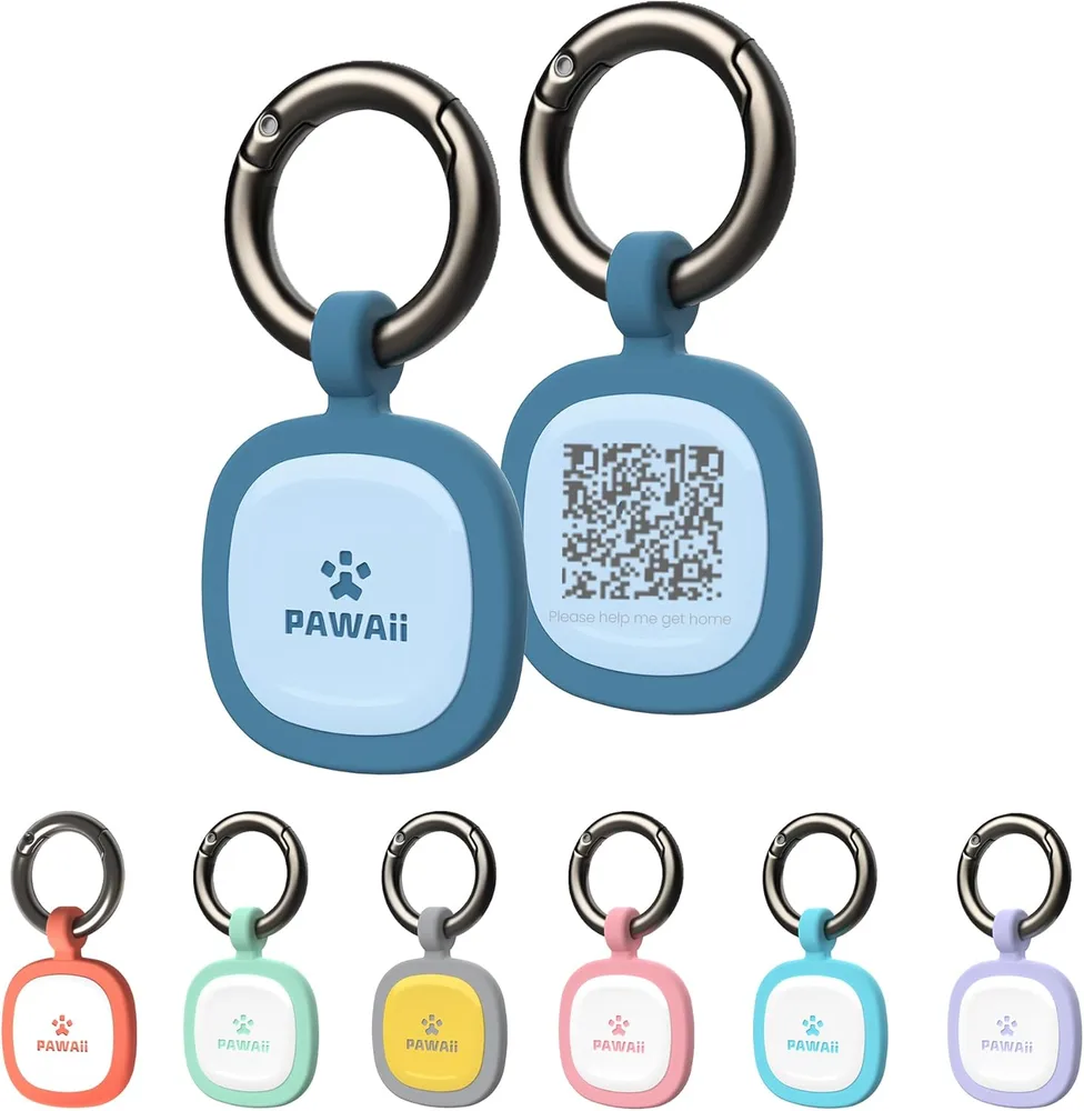 Pawaii Pawaii Dog ID Tag, Silent Silicone QR Code Tag, Scan Alerts, No App, Updatable Online Profile, No Subscription