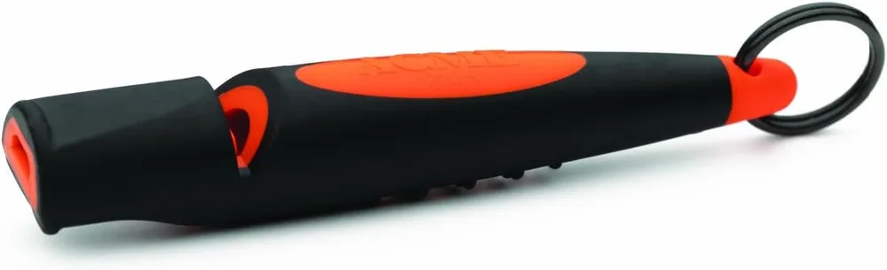 ACME ACME Alpha 210.5 Dog Training Whistle with Enhanced Ergonomic Grip, Standardized Frequency for Smaller Dogs, Black on Day Glow Orange