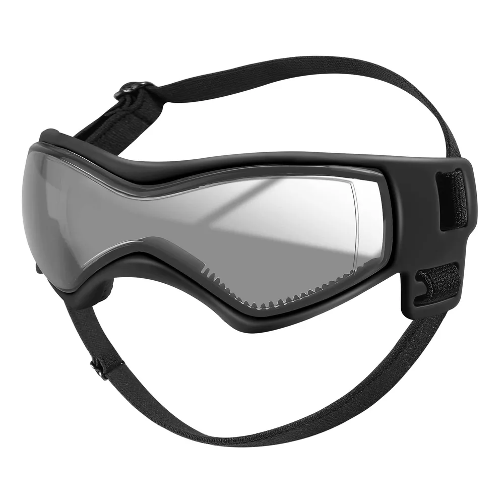 QUMY QUMY Dog Goggles UV Protection for Small to Medium Breed, Dog Sunglasses Windproof Anti-Fog Dustproof Snowproof, Puppy Glasses for Outdoor Riding Driving with Comfortable Frame Adjustable Straps