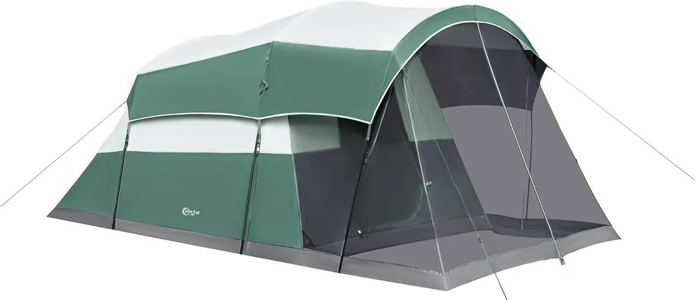 Portal Portal 6 Person Family Camping Tent with Screen Room