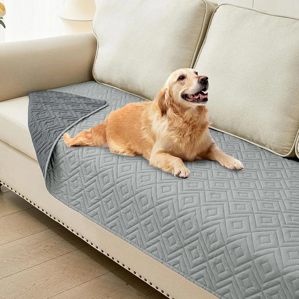 hyha hyha Waterproof Reversible Dog Blanket, Pet Blanket for Sofa Couch