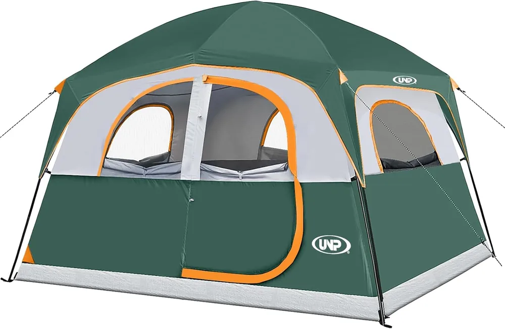 UNP UNP 6 Person Waterproof Family Cabin Tent with Rainfly