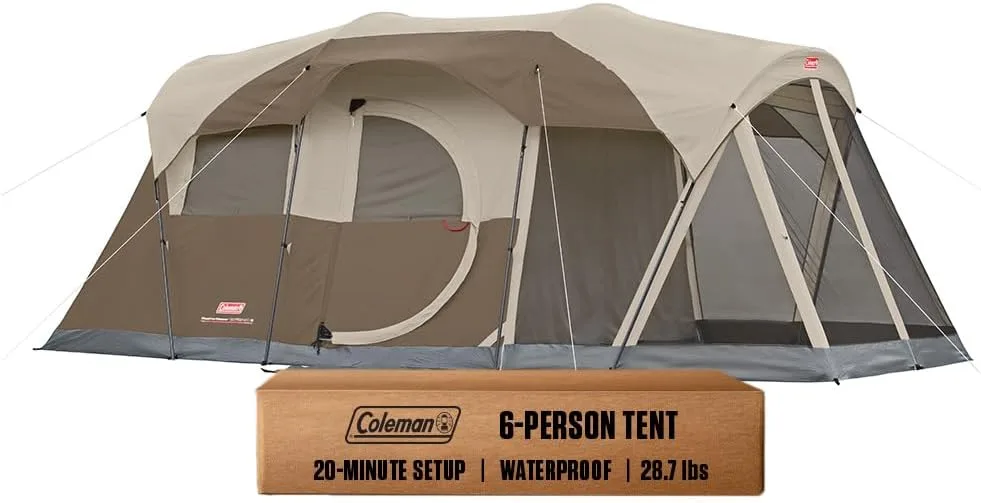 Coleman Coleman WeatherMaster 6-Person Camping Tent with Screened Porch