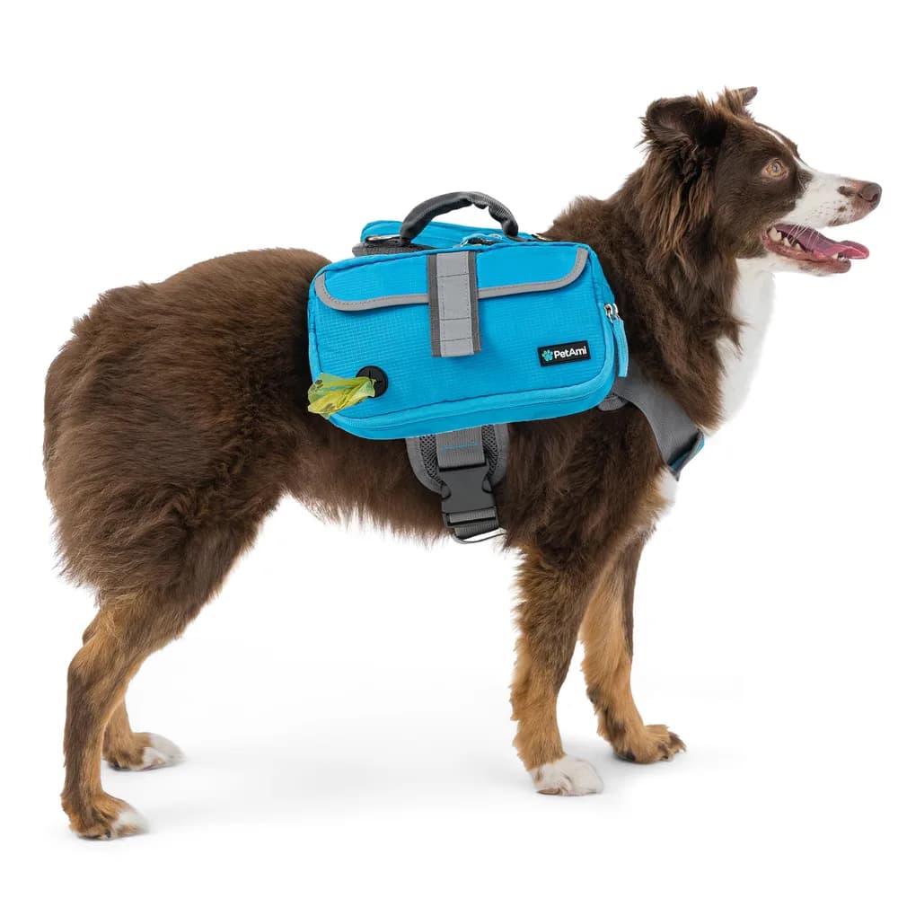 PetAmi PetAmi Dog Backpack for Medium & Large Dogs, Saddle Bag for Dogs to Wear for Hiking, Pet Backpack Harness Dog Pack with Reflective Side Pockets for Walking Running