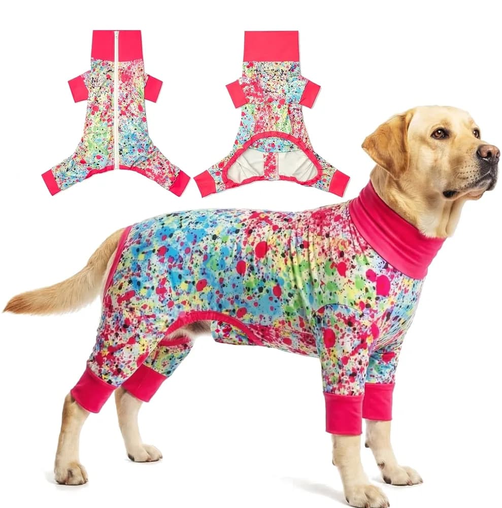 SyChien Dog Sun Shirt Breathable 50+ UV Protection Summer Pet Apparel Quick Dry Lightweight Stretchy Soft Dogs Cooling Vest for Small Medium Large Dogs, Mixed Color, 2XL