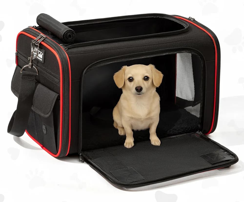 EliteField EliteField Soft-Sided Pet Carrier (3-Year Warranty, Airline Approved), Foldable Travel Bag with Removable Fleece Bed for Dogs, Cats & Small Pets, Scratch-Resistant Mesh