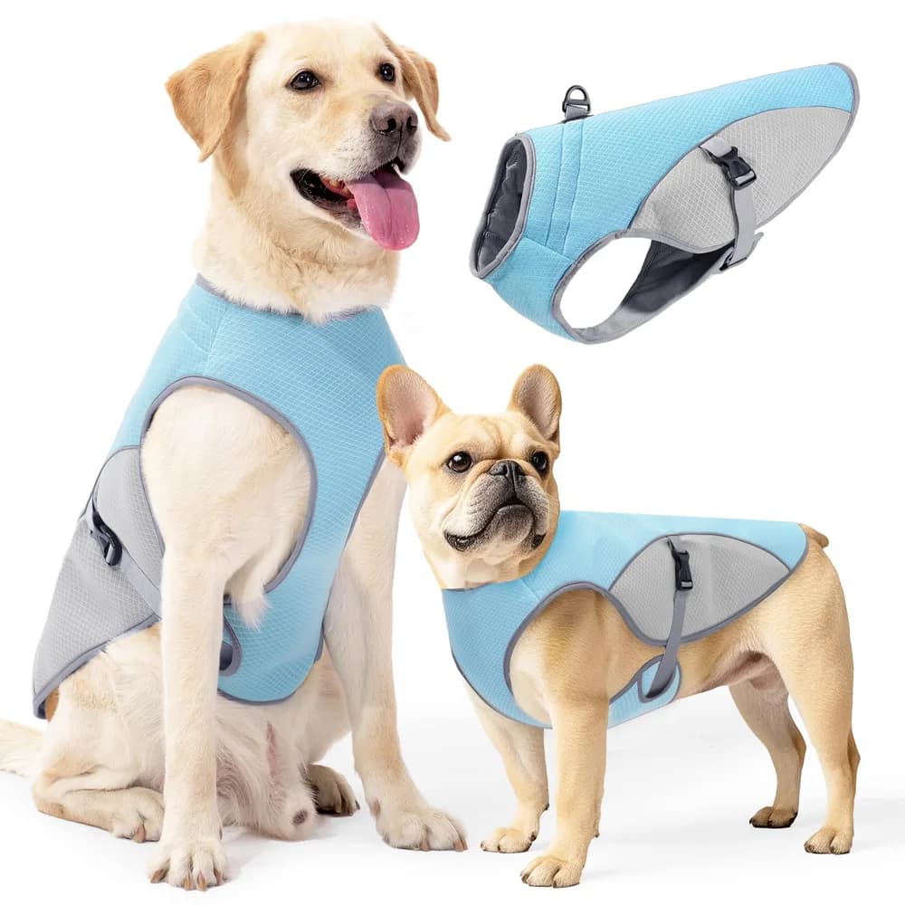 Kodervo Cooling Vest for Dogs - Breathable Dog Cooling Vest UV Protection, Summer Heat Relief Gear for Small Medium Large Dogs, Lightweight, Evaporative Cooling - Dog Anxiety Relief Vest During Hot Days