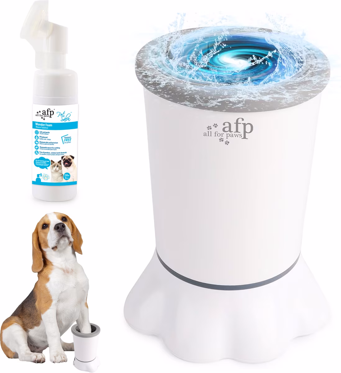 allforpaws Pet Salon Automatic Dog Paw Cleaner Set