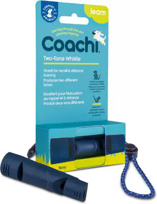 Coachi Two-Tone Dog Whistle — Navy