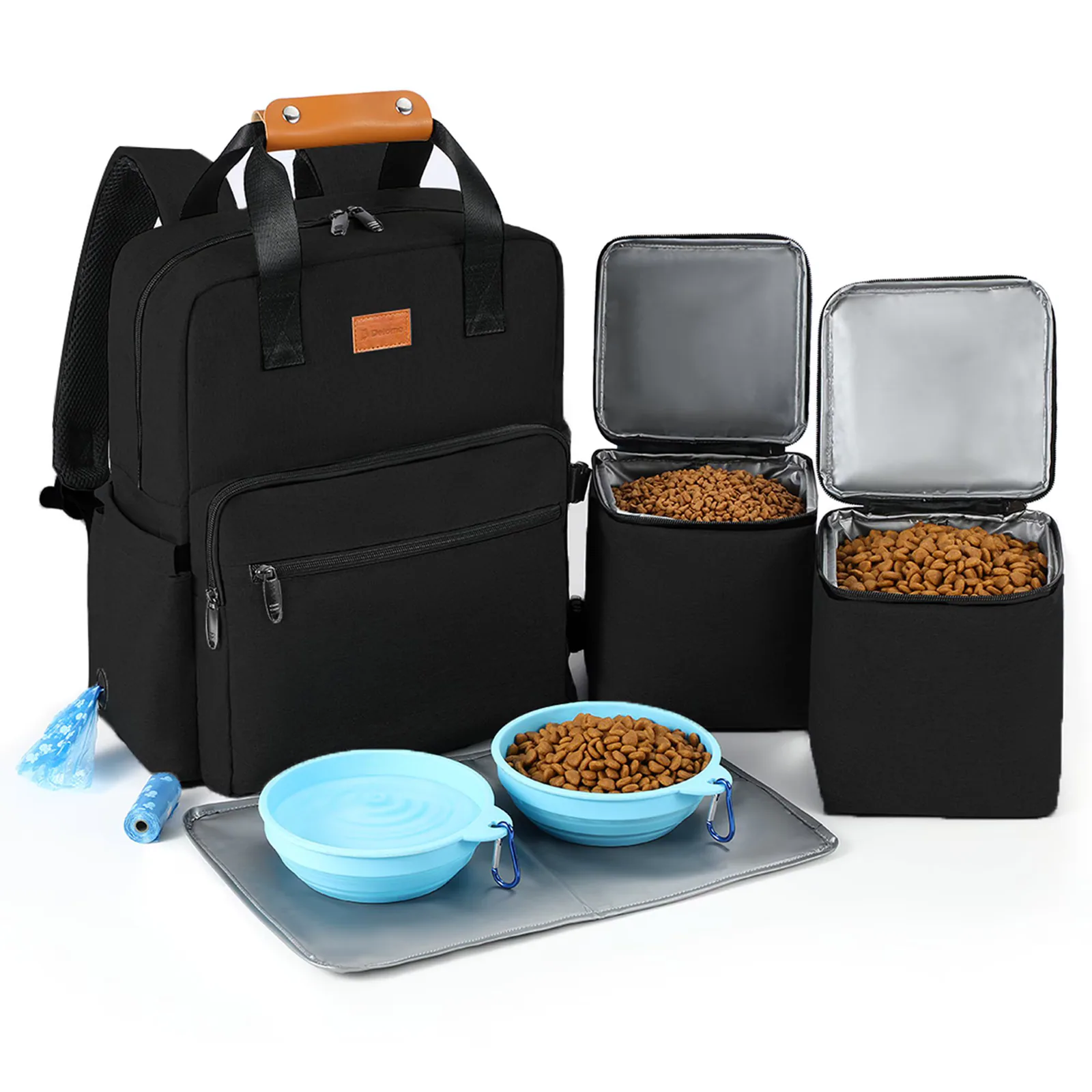 DELOMO Duke Airline Approved Backpack Dog Travel Bag, 25-L
