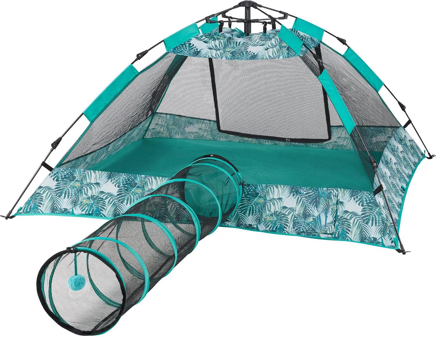 Frisco Mesh Outdoor Pop-up Cat Playpen Tent & Tunnel
