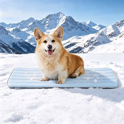 GOOPAWS Non-Slip Cooling Dog Crate Mat