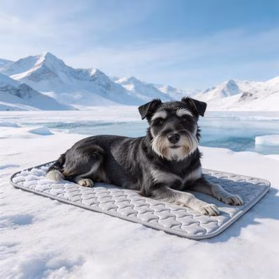 Invenho Cooling Dog Crate Mat with Anti-Slip Bottom