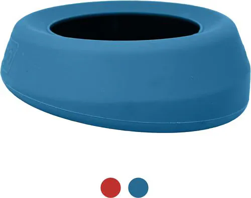Kurgo Splash Free Wander Dog Water Bowl, Blue, 24-oz