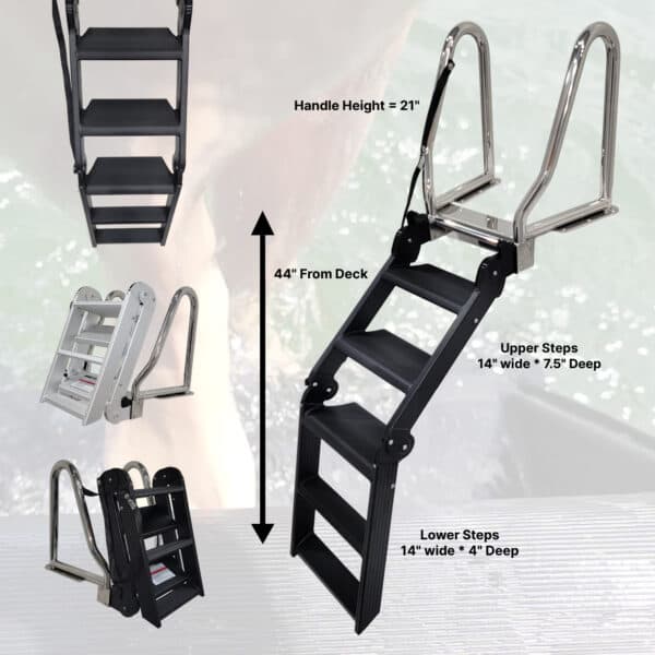 LilliPad Marine Easy Step Boarding Ladder