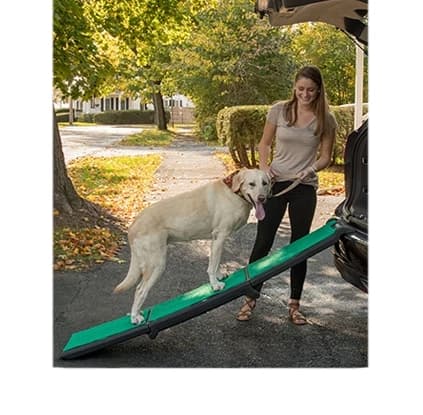 Pet Gear Travel Lite Tri-Fold Pet Ramp with supertraX