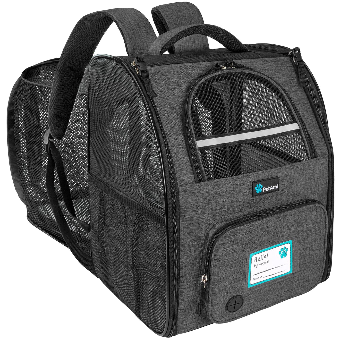 PetAmi Expandable 3-Way Entry Pet Carrier Backpack