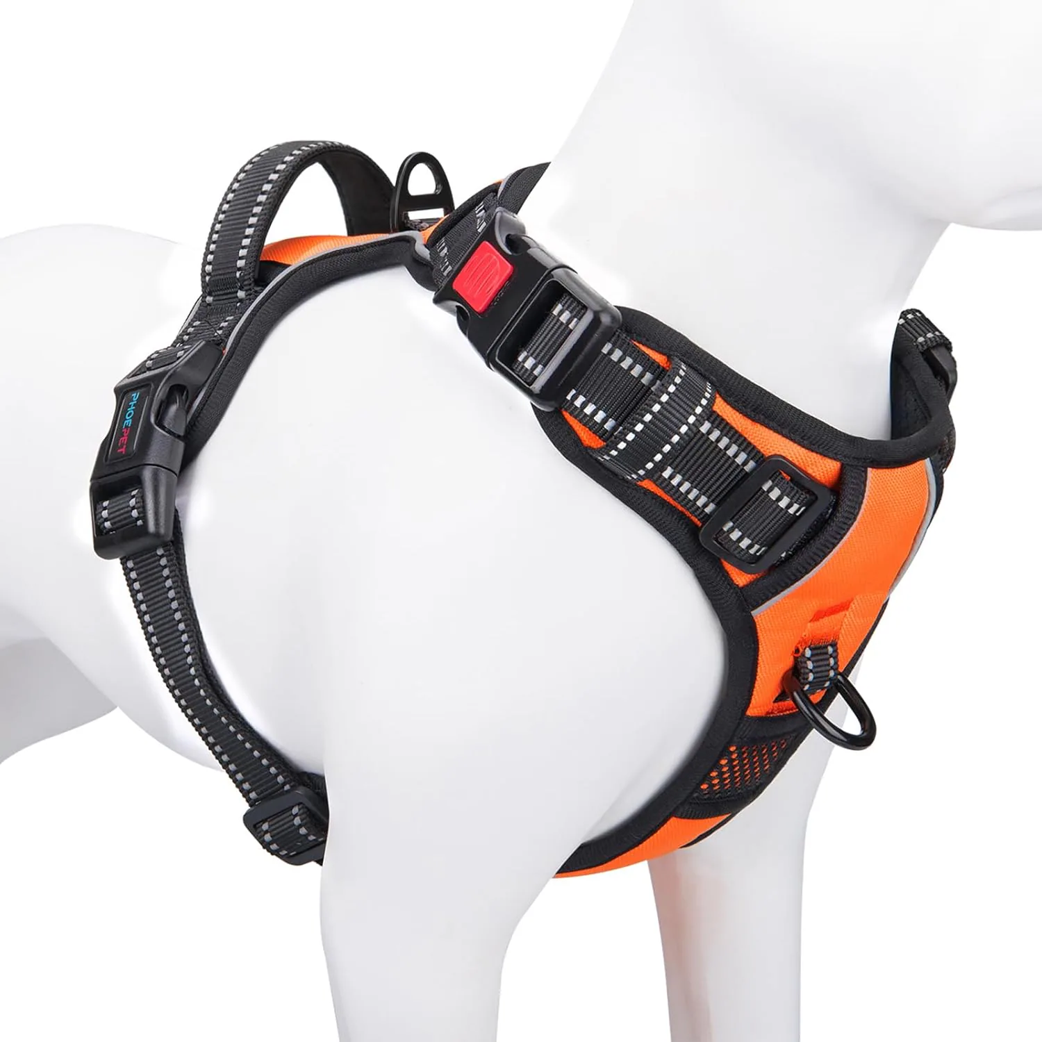 PHOEPET Three-Buckle No Pull Dog Harness