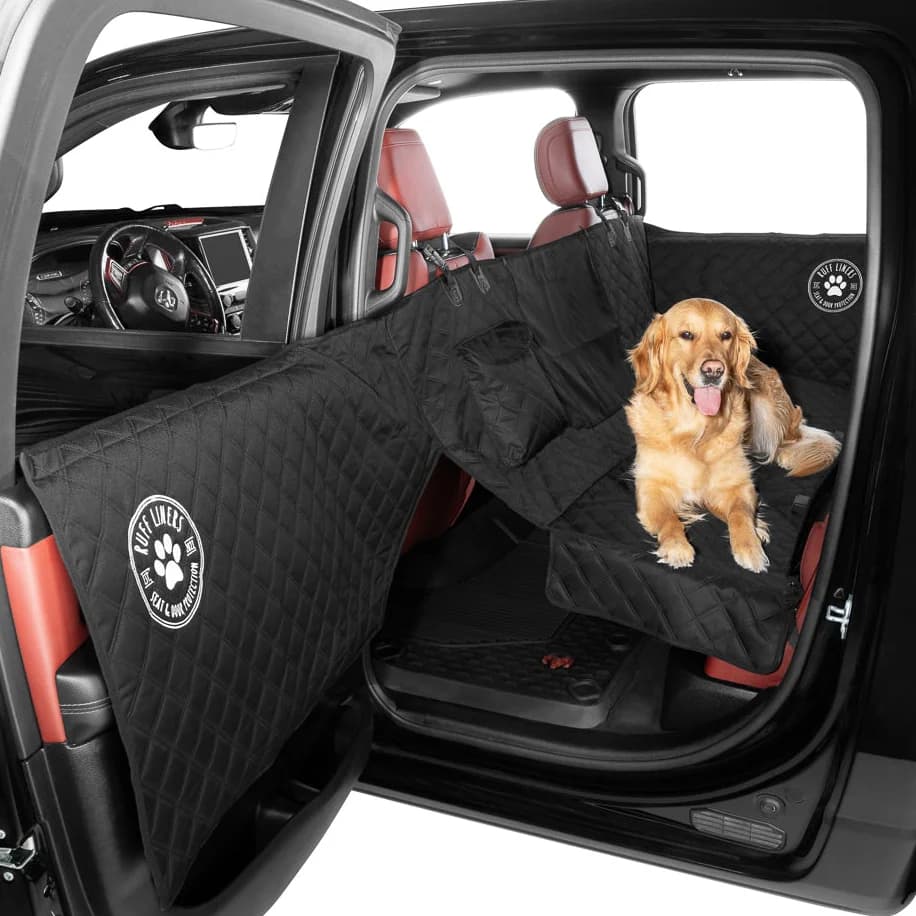 Ruff Liners Soft Backseat Dog Hammock with Door Protection