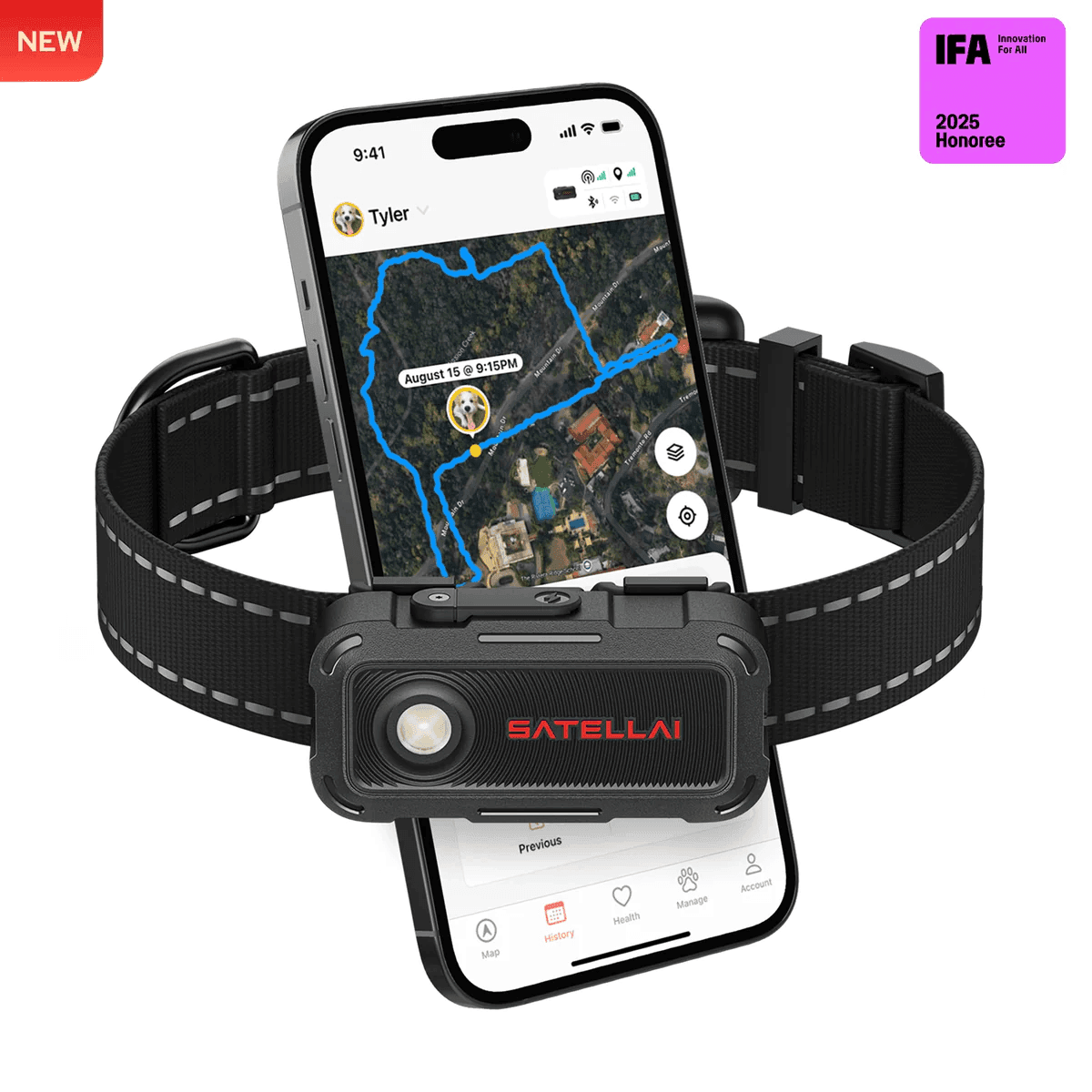 SATELLAI Collar Go Smart GPS Dog Tracker
