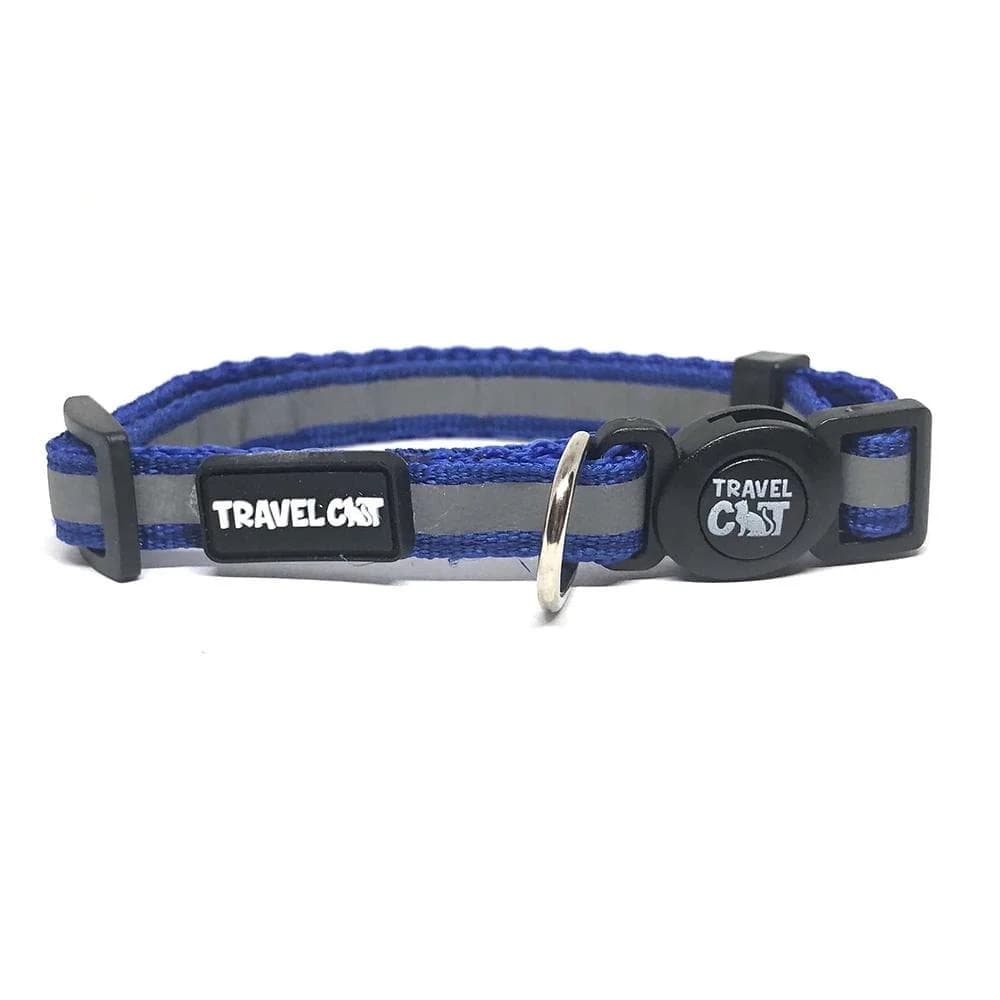 Travel Cat The Travel Cat Breakaway Cat Collar - Blue Reflective