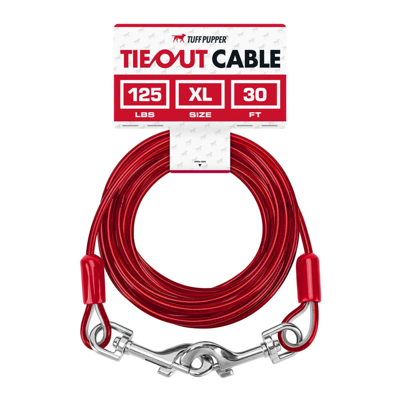 Tuff Pupper Heavy-Duty Dog Tie-Out Cable