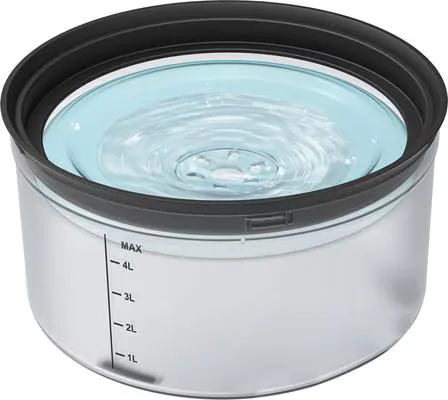 UPSKY No Spill Dog Water Bowl, 1.2-gal, Black